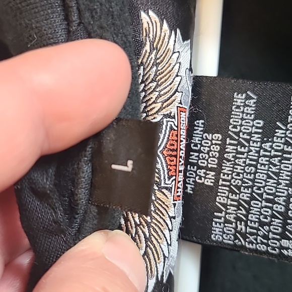 Harley Davidson Hooded Vest Vintage Biker Large - Picture 6 of 7